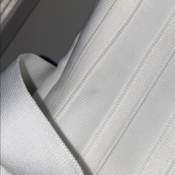 WHITE RUFFLE MINI DRESS - Picture 5 of 7